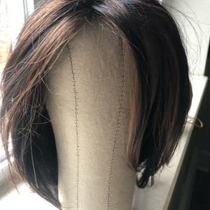 JON RENEAU Julia Synthetic wig.  Name: Julia, Color 1BRH30 (chocolate pretzel)